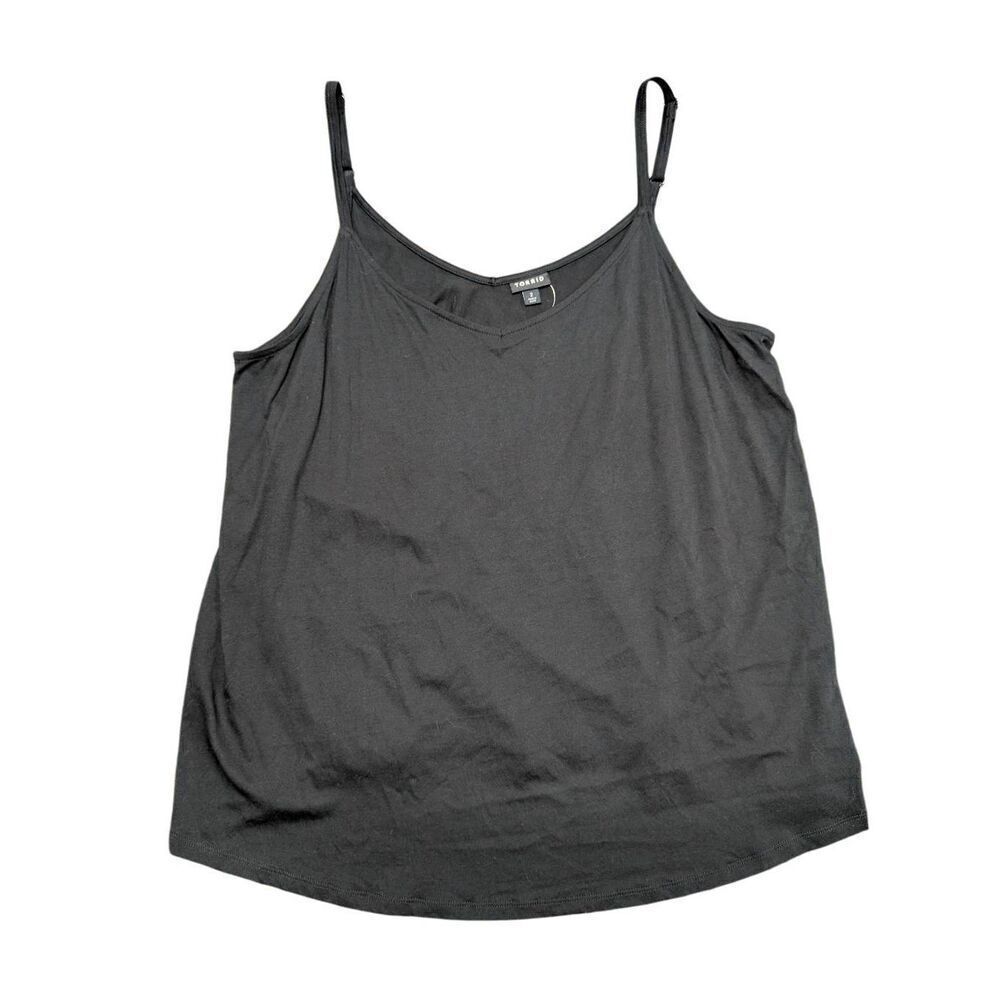 Torrid Black Camisole Spaghetti Strap Tank Top Shirt Woman's Size 2X